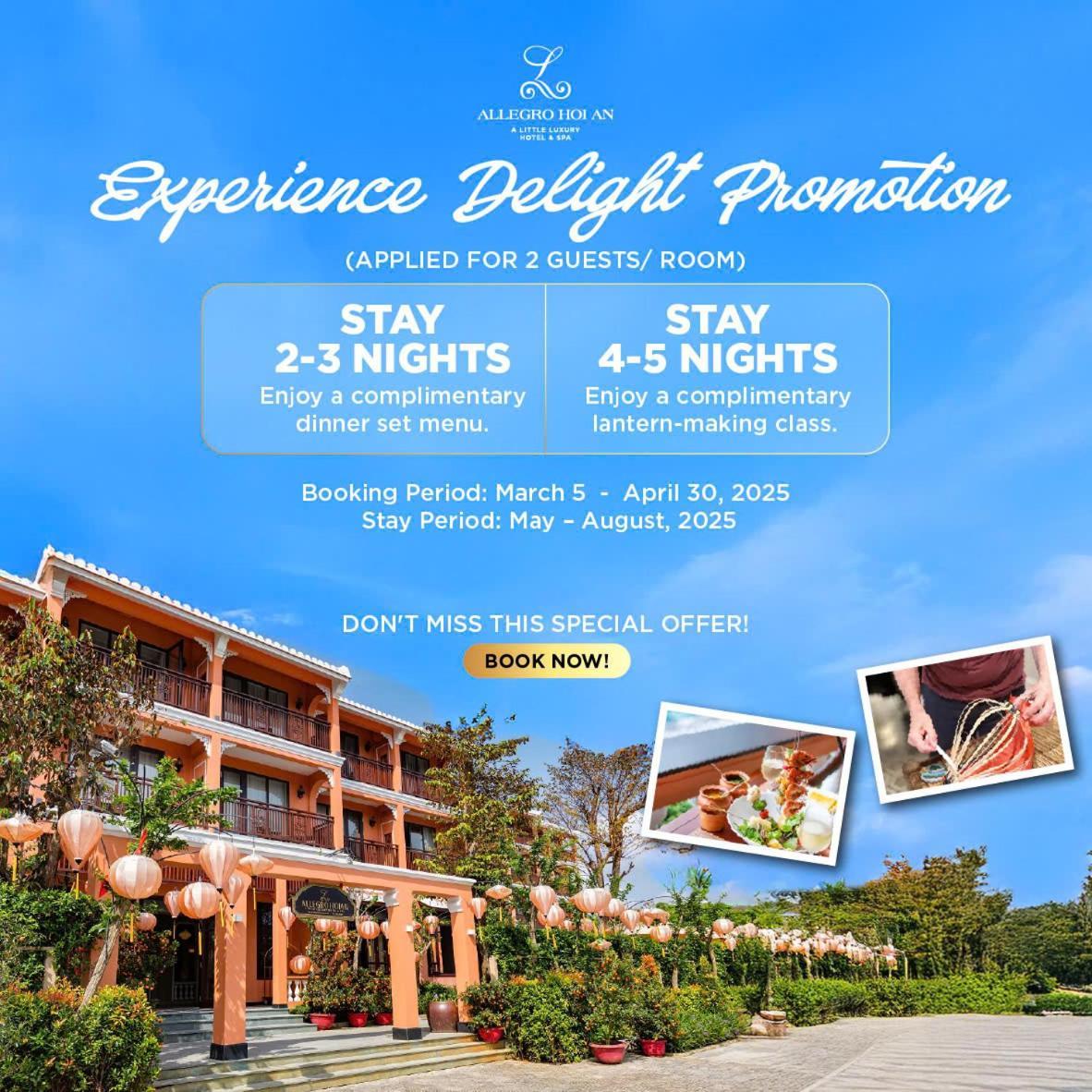 Allegro Hoi An . A Little Luxury Hotel & Spa Eksteriør billede A promotional banner for a resort